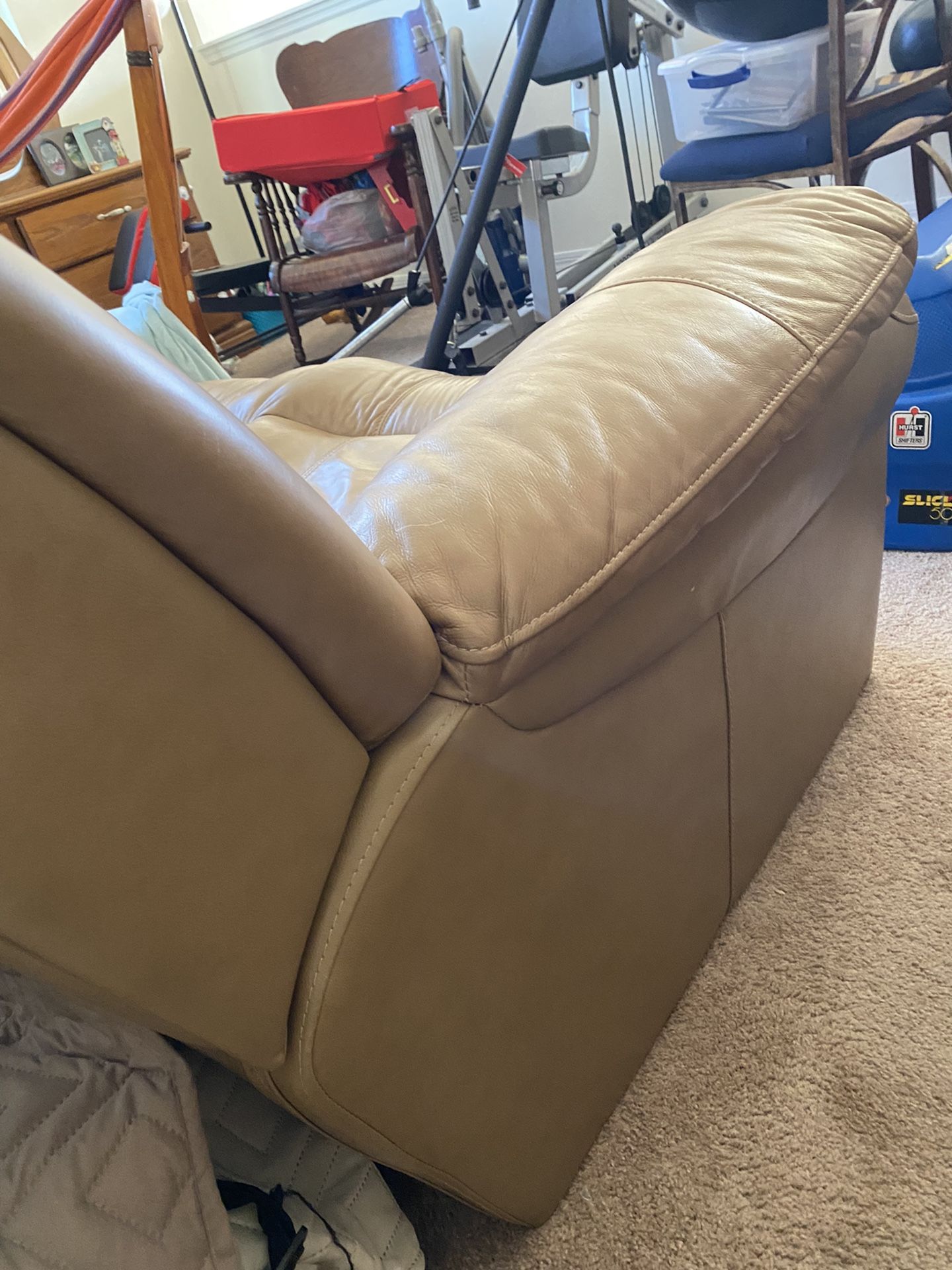 Real Leather Loveseat