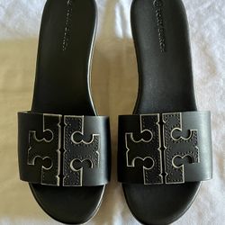 Tory Burch “INES” Platform Wedge Slide NIB SZ 6.5