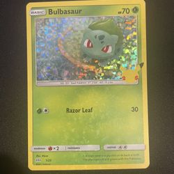 Pokémon Card: Bulbasaur- McDonald’s 25th Anniversary Promo- 1/25