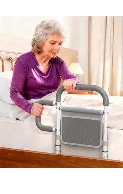 ONTHEWEI Bed Rails for Elderly Adults Safety, with Double Non-Slip Handle & Storage Pouch, Fits Most Bed Sizes, Bed Assist Rails for Seniors and Post-
