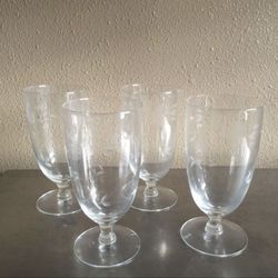 Princess House 4 Wine Glasses (Vintage)