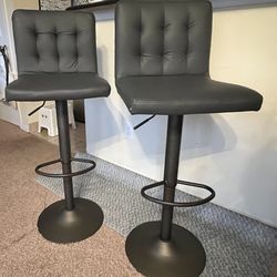 Two Gray Bar Stools For $100