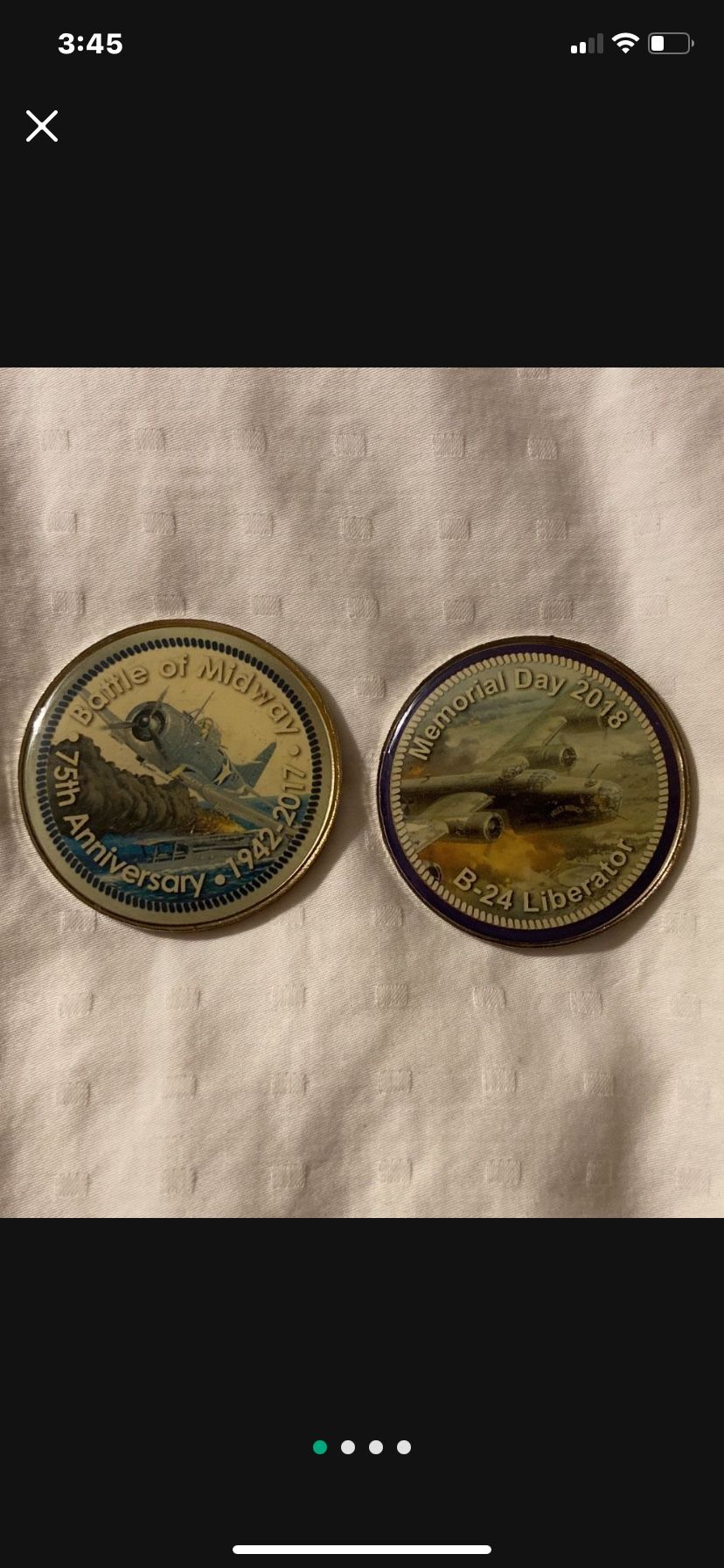 2017 And 2018 Air Force Commemorative Enameled Token
