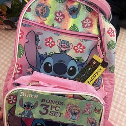 Girls Backpack & Lunch Bag