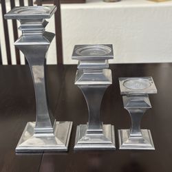 Candle Holders. Set Of Three By Lenox