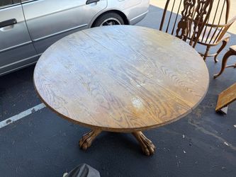 Wooden 6 chair table set