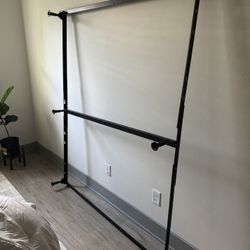 King Bed Metallic Frame With 2 Box Springs