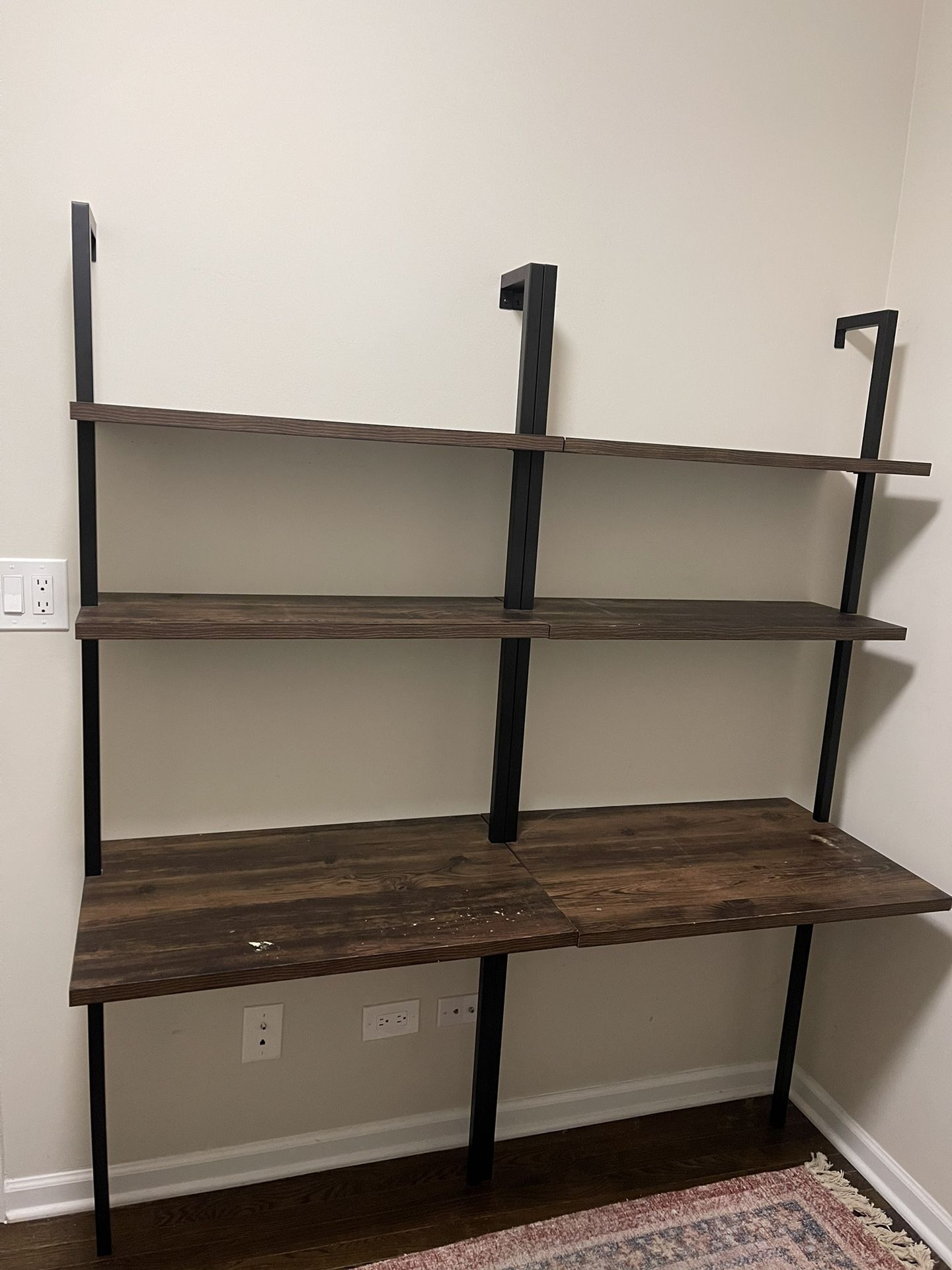 Ladder Wall Bookshelf - Two 