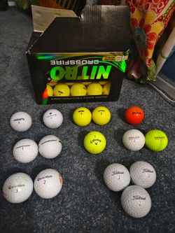 35 Brand New + 15 Used Premium Name-Brand Balls