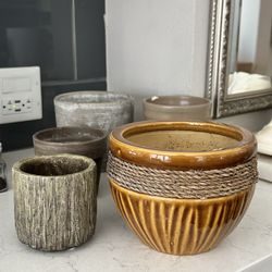 (6) Plant Pots For Sale