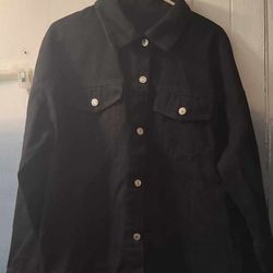 Men's Black Denim Jacket 