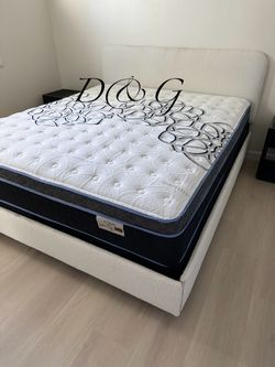 King Size Mattress Pillow Top 12"  Firm Mattress.    We offer same Day Delivery