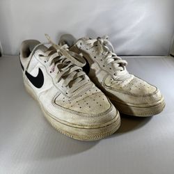 White and black Nike Air Force 1 trainers Fair condition with flaws size 11