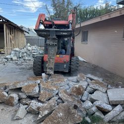 Skid steer dump truck haul off Excavation