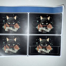 I Hate People Cat Card Sticker