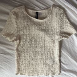 Cream/white H&M T-shirt