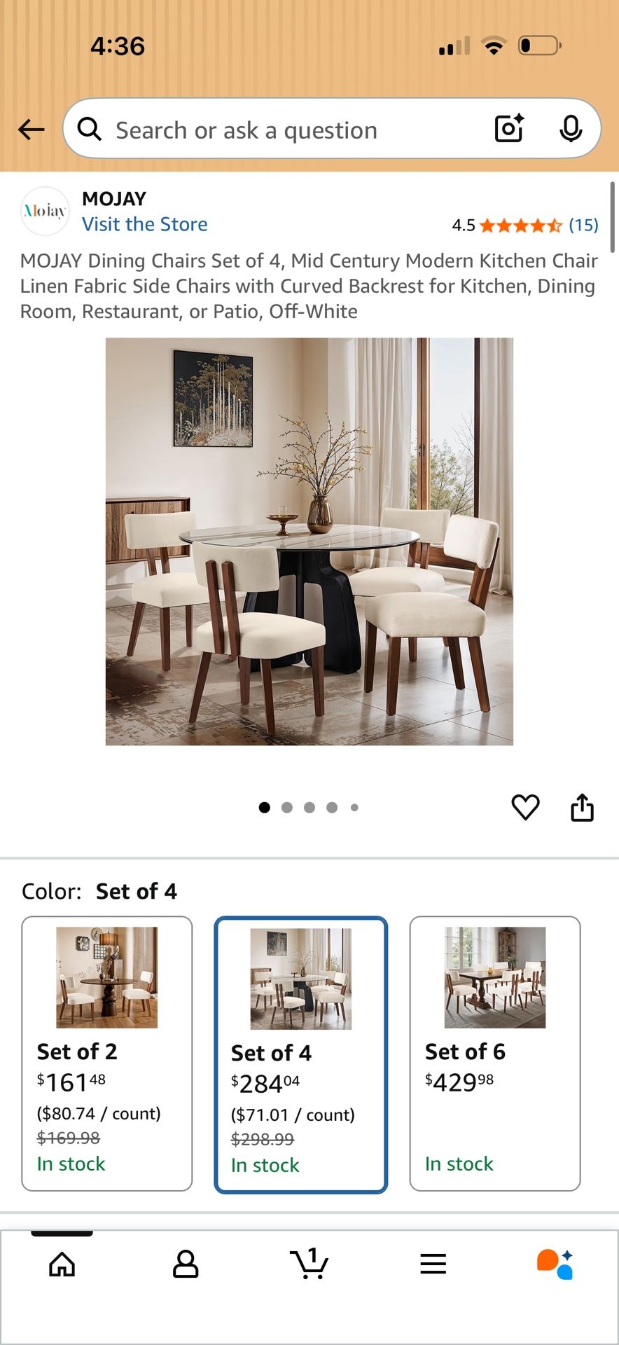 Dinning Chairs Set Of 4