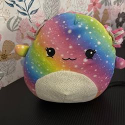 Small rainbow axolotl Squishmallow