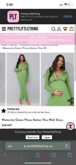 Maternity dress, date night, green dress