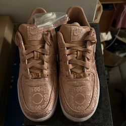 Clot Nike Air Force 1 Rose Gold
