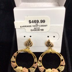 Gold Earrings 10k 2.5 DWT
