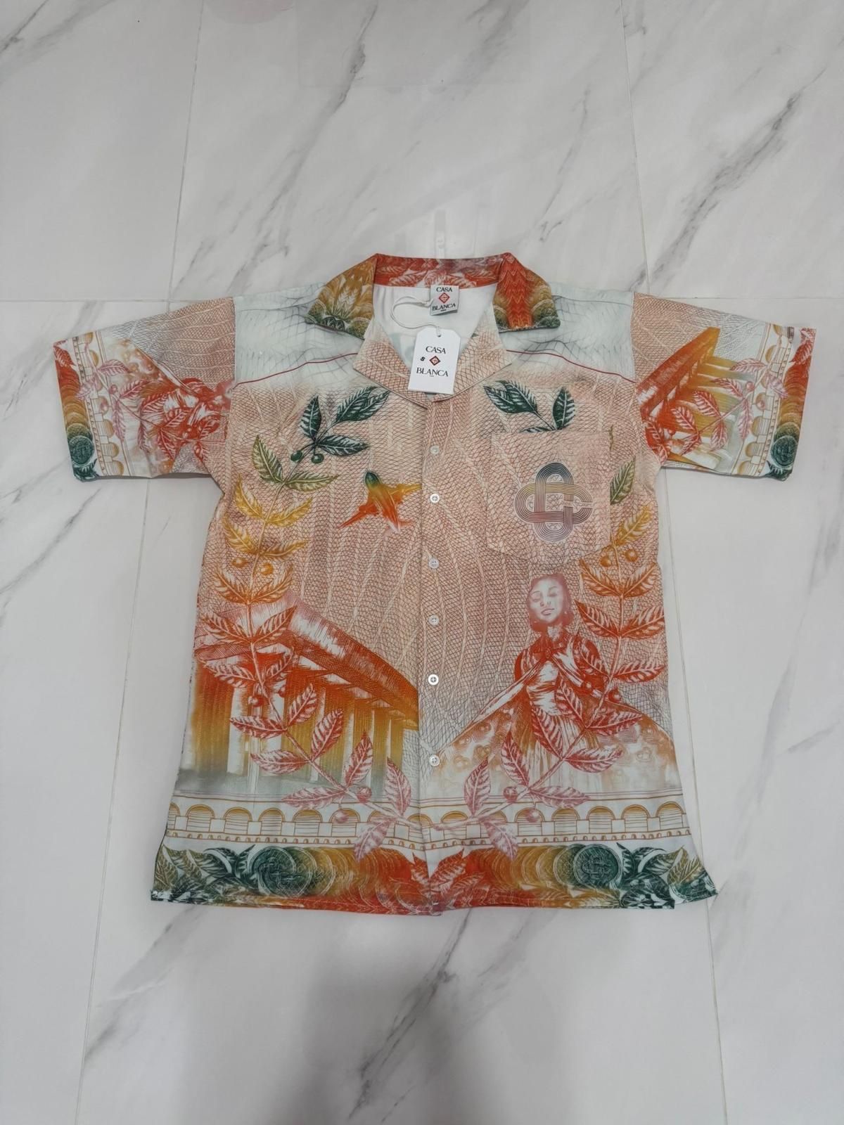 Casablanca Button Sleeve Silk Fabric Shirt New Season Any Colors