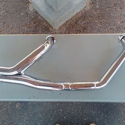 Chrome motorcycle exhaust