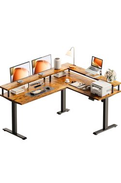 BrandNew! Standing Desk-L Shaped-Height Adjustment -Power Outlet