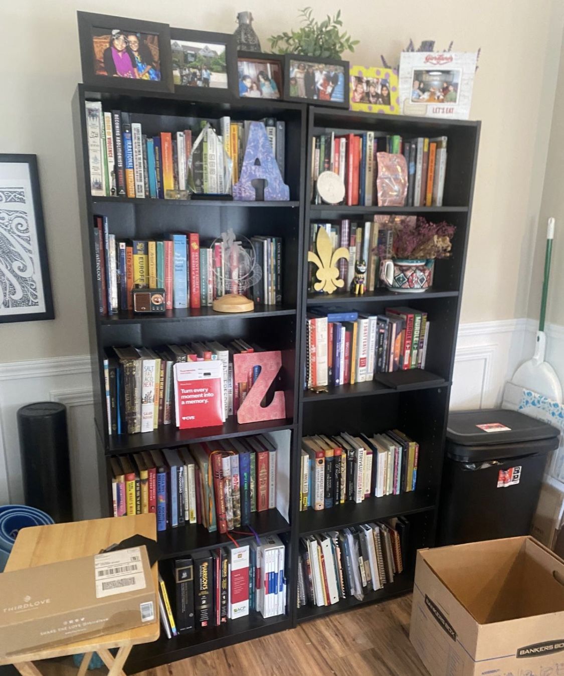 Black Bookshelves