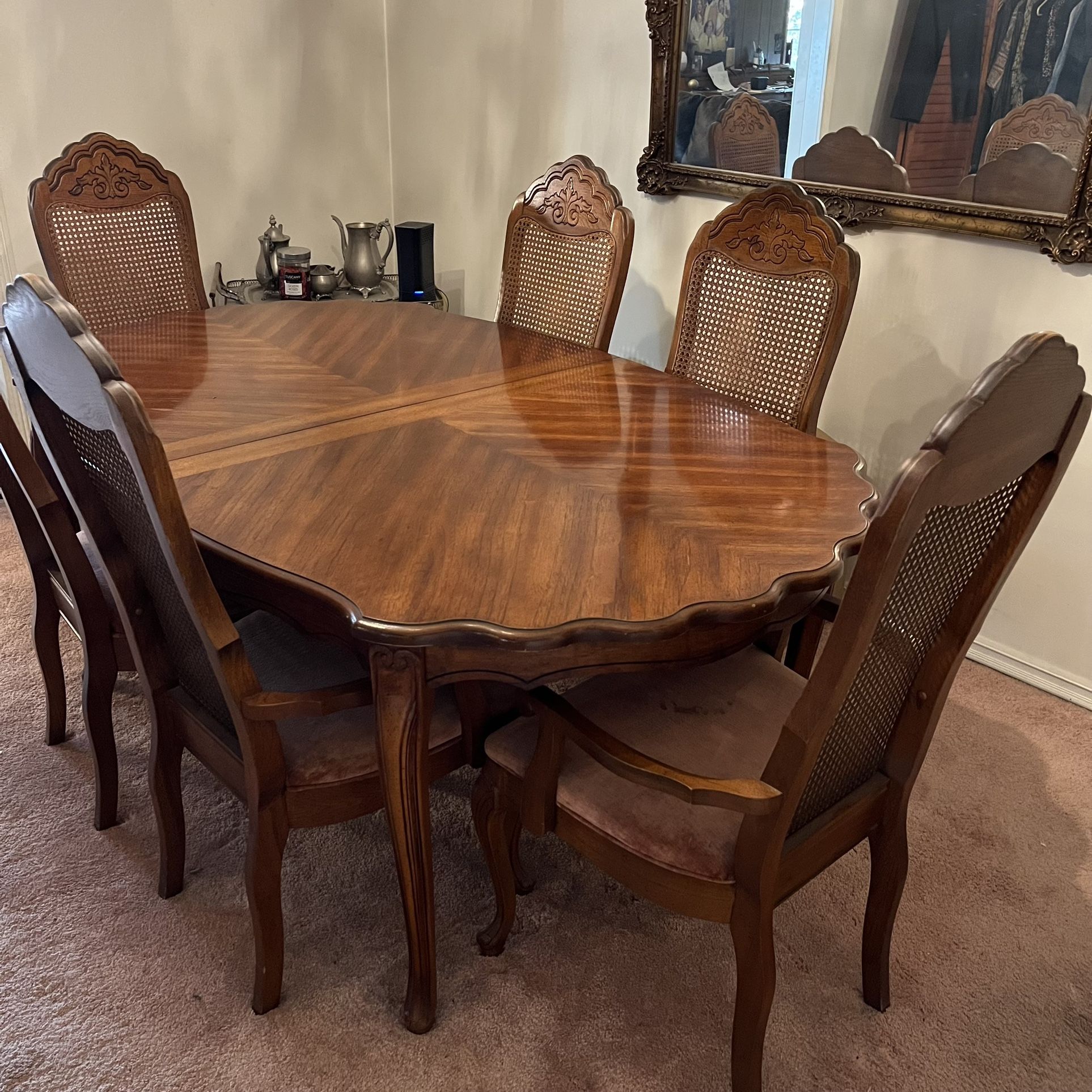 Mahogany Dining Thomasville Dining Table And Chairs Thomasville