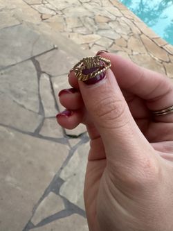 Real Gold Vintage Nike Ring 
