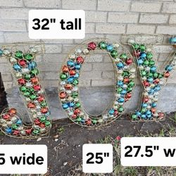 Christmas outdoor  decor lighted "JOY"
Pick up in Harlingen $45 or best offer