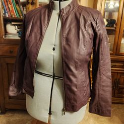 Faux Leather Womans Jacket