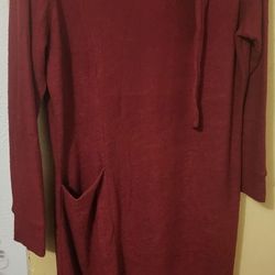 Maroon Asymmetrical Dress