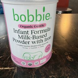 2 Container’s Of Bobbie Organic Gentle Infant Formula 