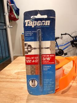 Tapcon Carbide Tipped Concrete Drill Bit 5/32" x 4-1/2"