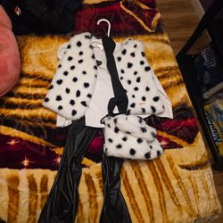 Little girls 3t Dalmatian Tahari outfit w purse 3t