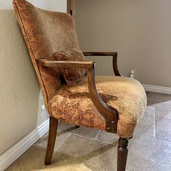 Vintage Armchair / Chair - Burnt Red Color