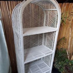 Vintage Wicker Shelf 