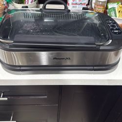 Reduced Power XL Grill-Never Used-Steak-Veggies 