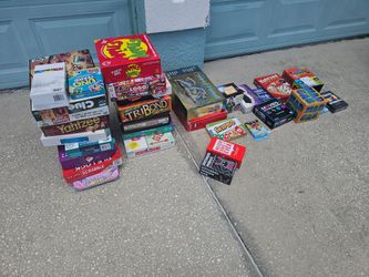 Large Lot of Board Games and Card Games