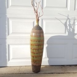 Ceramic Floor Vase Beautiful Drip Glaze