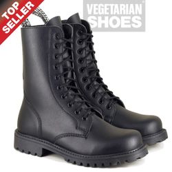 👢 New Vegetarian Shoes Combat Boot - Size UK 7 👢