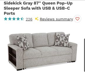Bob's pop-up sleeper, sofa.