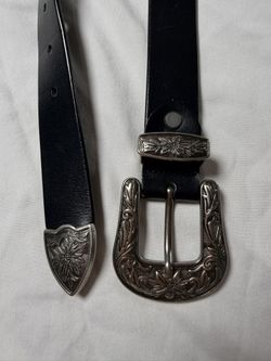 Black Leather Belt