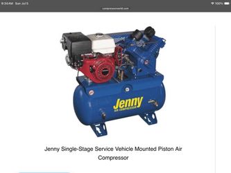 Jenny, made in America, Truck mount air compressor.