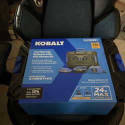 Kolbalt 24v Battery Set And Storage Case Brand New