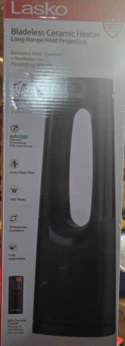 Lasko Bladeless Ceramic Tower Heater