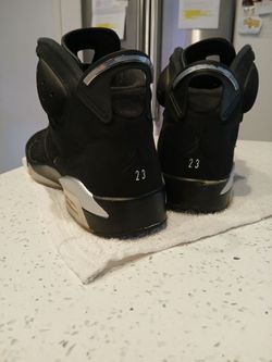 Air Jordan 6 Retro Black "Chrome" Sneaker US 12 mens used , new $350 , michael jordans air retro chrome used shoes