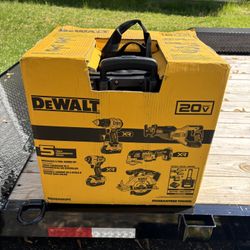 Dewalt 20v 5 Tool Combo Kit With 5 Batteries
